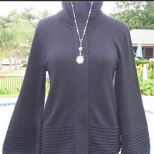 2-way Un Zip Daring Jacket Top New XS/S/M Wool